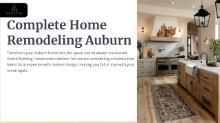 Complete Home Remodeling in Auburn for Modern Living Spaces