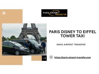 Paris Disney to Eiffel Tower Taxi - paris-airport-transfer.com
