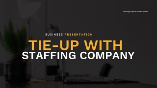 Tie-Up with Staffing Company for Reliable & Scalable Hiring Solutions