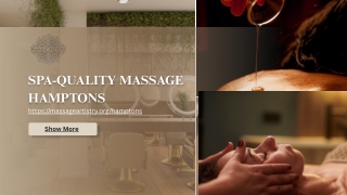 Indulgent Spa-Quality Massage in The Hamptons | Massage Artistry