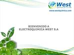 BIENVENIDO A ELECTROQUIMICA WEST S.A