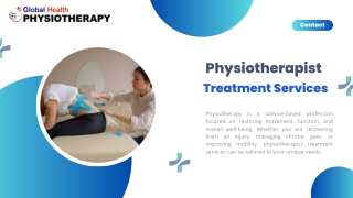 Physiotherapist Treatment Services – Expert Care for Pain Relief & Recovery
