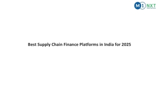Best Supply Chain Finance Platforms in India for 2025(1)