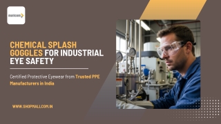 Industrial Safety Goggles for Chemical & Impact Protection