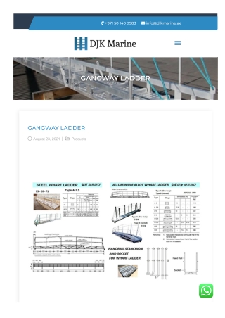 Gangway Ladder Rental Dubai