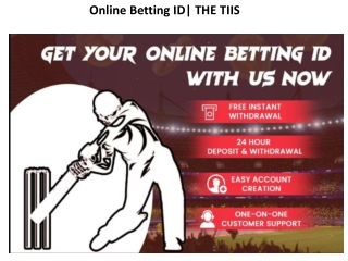 Online Betting ID| THE TIIS