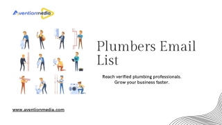Plumbers Email List – Reach Verified Plumbing Decision-Makers