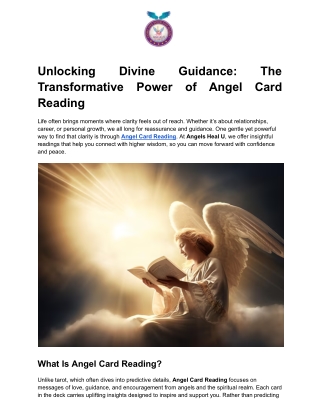 Unlock Divine Guidance with Angel Card Reading