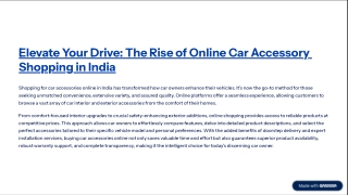 Carvve your Car from Carvve