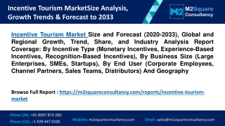 Incentive Tourism Market Size Analysis, Growth Trends & Forecast to 2033