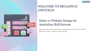 Static vs Website Design for Australian B2B Success
