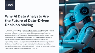 AI Data Analyst by LENI: Turning Complex Data Into Actionable Intelligence