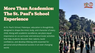 Shaping Future-Ready Learners at St. Paul’s School