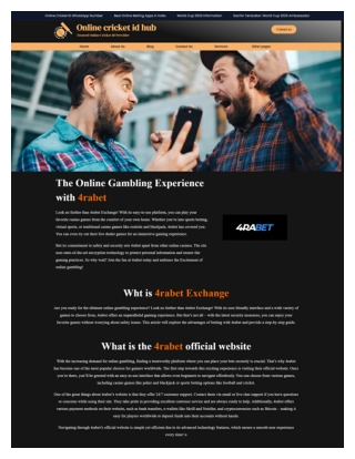 4rabet Exchange – Informational Guide & Overview