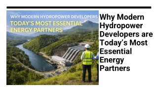 Why Modern Hydropower Developers are Today’s Most Essential Energy Partners