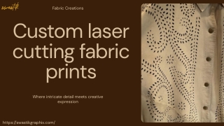 Designer Fabric Prints with Fine Laser Detailing