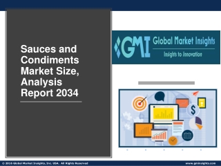 Sauces and Condiments Market Size, Analysis Report 2034