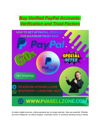 Buy Verified PayPal Accounts_ Verification and Trust Factors