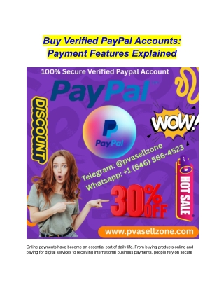 Buy Verified PayPal Accounts_ Payment Features Explained