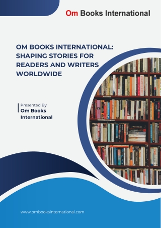 Om Books International Shaping Stories for Readers and Writers Worldwide
