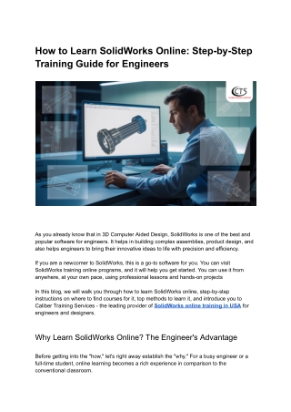 How to Learn SolidWorks Online_ Step-by-Step Training Guide for Engineers (1)