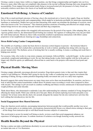 Understanding The Health Benefits Of Owning A Dog