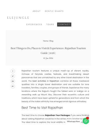 Best Time to Visit Rajasthan