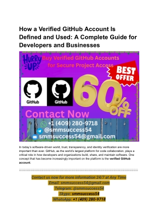 How a Verified GitHub Account Is Defined and Used_ A Complete Guide for Developers and Businesses