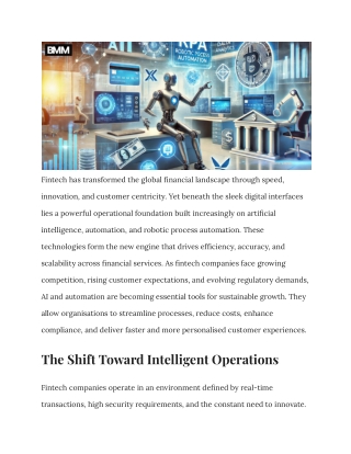 AI, Automation, and RPA_ The New Operational Engine of Fintech