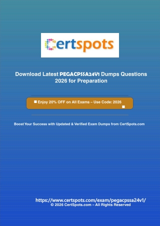 Pega Senior System Architect 24 PEGACPSSA24V1 Dumps Questions