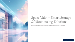 Space Valet – Smart Storage & Warehousing Solutions