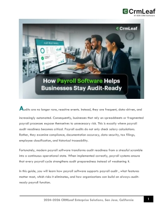 Payroll Audit Readiness How Payroll Software Keeps You Audit-Ready