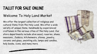 Tallit For Sale Online