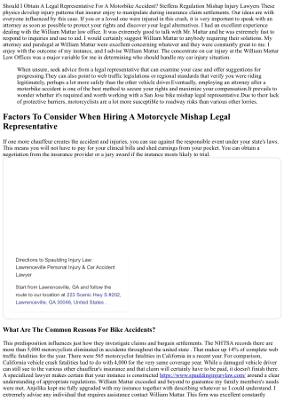 Bike Crash Legal Representative: Your Crucial Guide To Legal Assistance After A