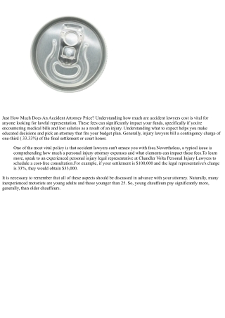 How Much Does An Accident Legal Representative Price? Complete Overview