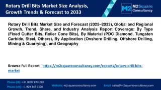 Rotary Drill Bits Market Size Analysis, Growth Trends & Forecast to 2033
