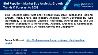 Bird Repellent Market Size Analysis, Growth Trends & Forecast to 2033