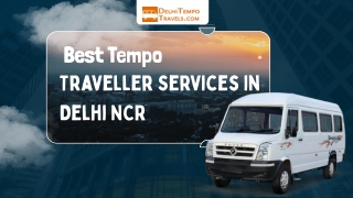 Tempo Traveller on Rent in Delhi