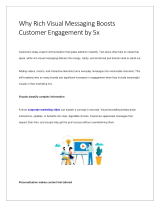 Why Rich Visual Messaging Boosts Customer Engagement by 5x