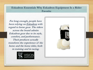 Eskadron Essentials Why Eskadron Equipment Is a Rider Favorite