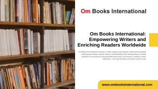 Om Books International Empowering Writers and Enriching Readers Worldwide