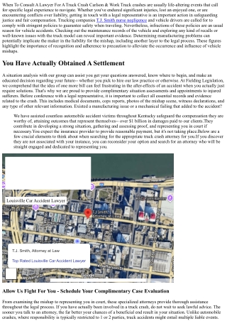 When To Employ An Attorney After An Auto Crash