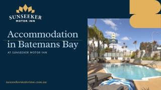Presentation - Sunseeker Motor Inn