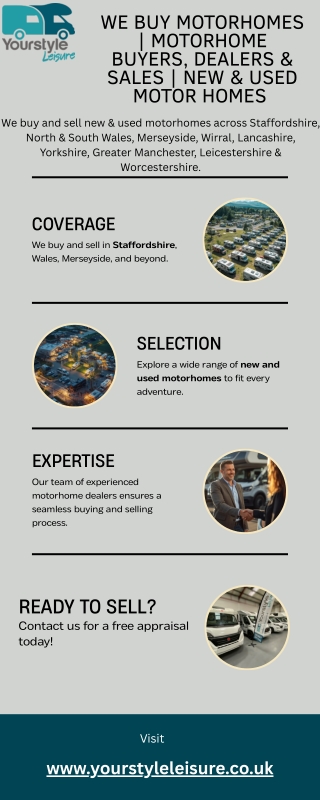 We Buy Motorhomes  Motorhome Buyers, Dealers & Sales  New & Used Motor homes