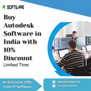 Buy Autodesk Software in India with 10% Discount  Limited Time.