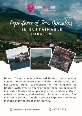 Bhutan Travel Packages by a Licensed Bhutan Tour Operator | Bhutan Travel Now