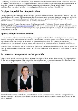 Erreurs à éviter lors de la création de liens pour votre site touristique