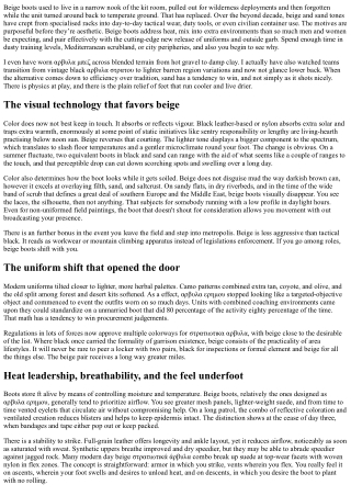 Venting, Liners, and Dry Time: The Beige Advantage