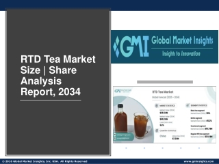 RTD Tea Market Size | Share Analysis Report, 2034