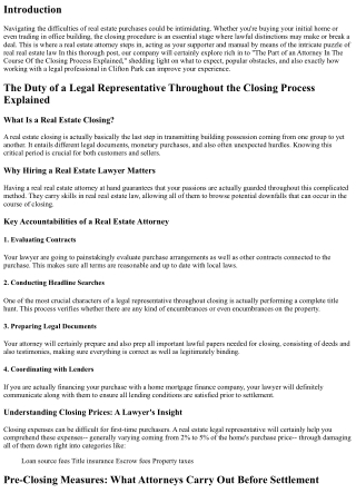 The Job of an Attorney During the Closing Refine Explained